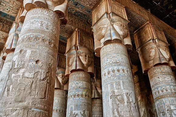 Hypostyle Hall of Hathor temple