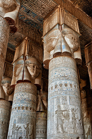 Hypostyle Hall of Hathor temple