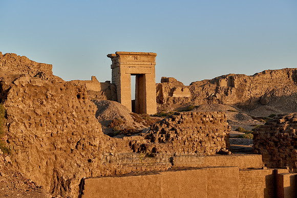 Pro-Pylon to ptolemaic Dendera Temple complex
