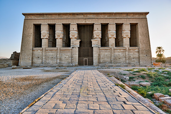 Hathor temple in ptolemaic Dendera Temple complex