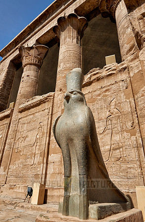 Horus statue in Temple of Edfu