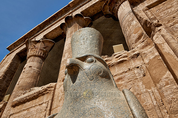 Horus statue in Temple of Edfu