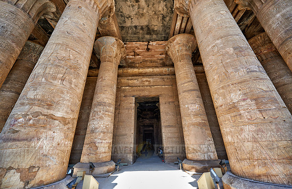 columns of the Pronaos or outer Hypostal hall