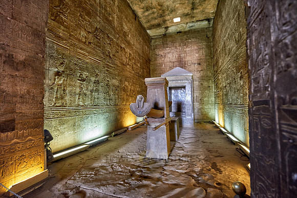 the sanctuary in the centre of the temple