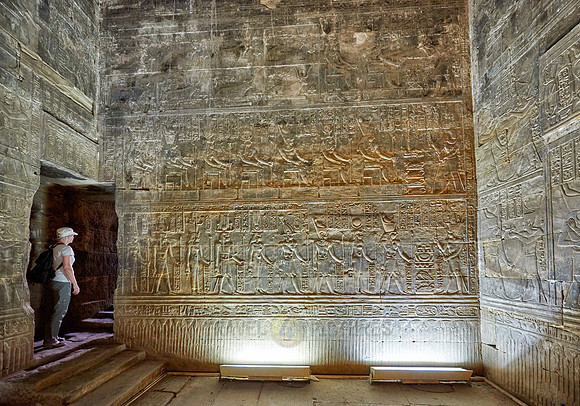 rooms with stone carvings on walls