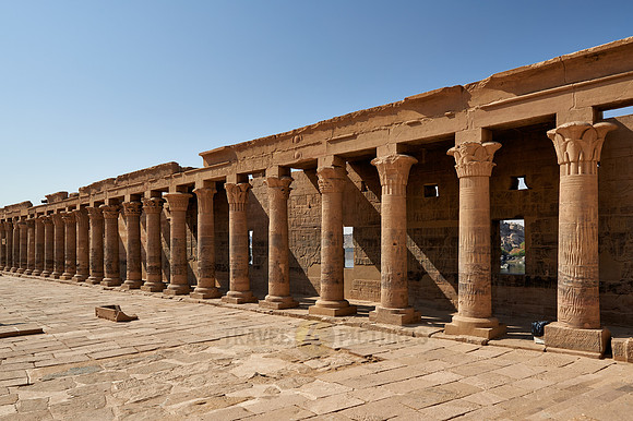 outer court with columns