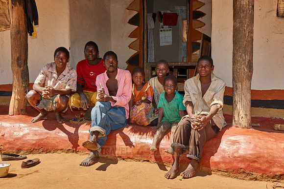 locals in a village near Lundazi