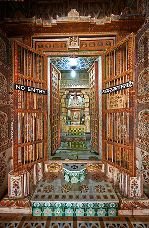 Altar inside Bhandasar Jain Temple