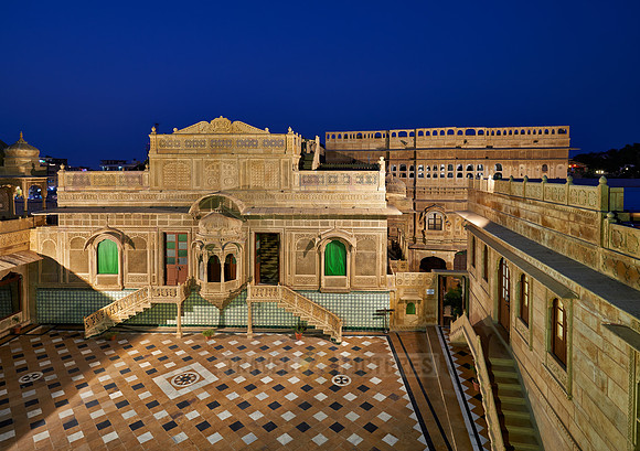 night shot of Mandir Palace Heritage Hotel
