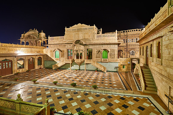 night shot of Mandir Palace Heritage Hotel