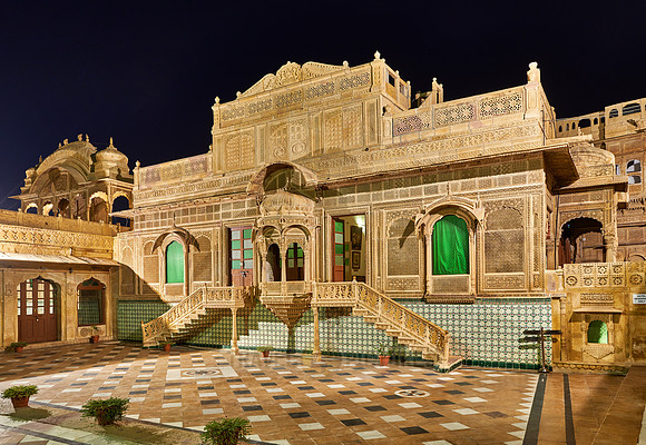 night shot of Mandir Palace Heritage Hotel