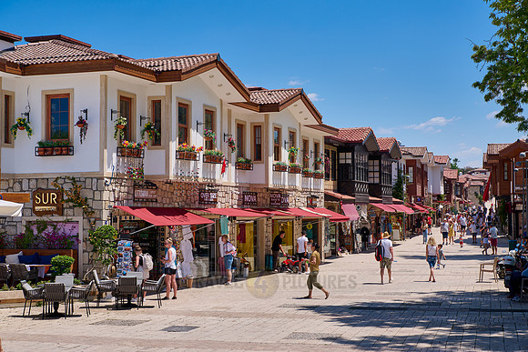 new refurbished Old town of Side