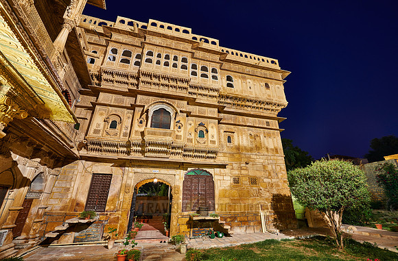 night shot of Mandir Palace Heritage Hotel