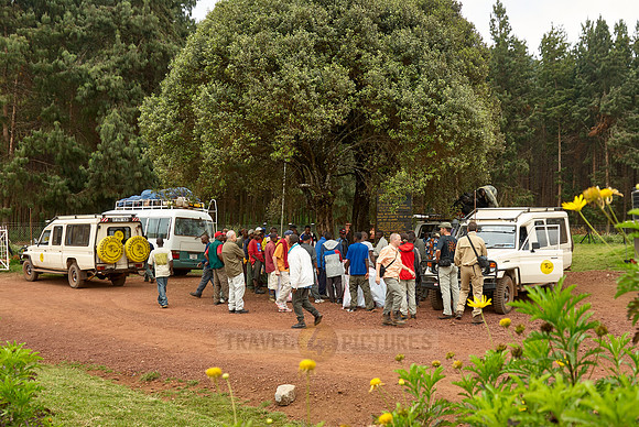 porters before climbing Kilimanjaro