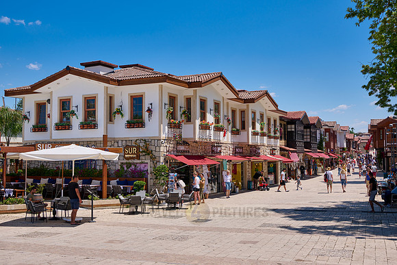new refurbished Old town of Side