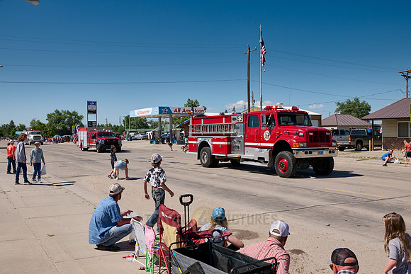 4th of July Independence Day parade somewhere in Wyoming