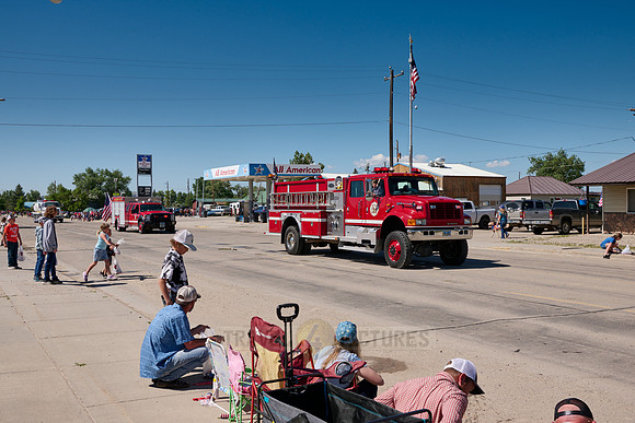 4th of July Independence Day parade somewhere in Wyoming