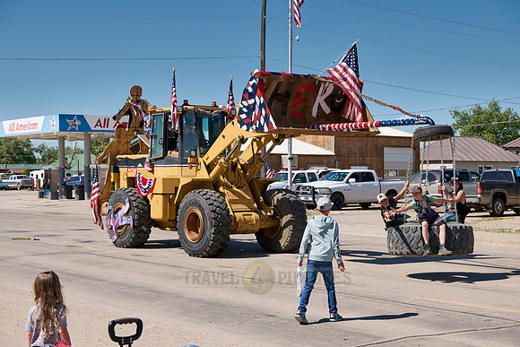 4th of July Independence Day parade somewhere in Wyoming