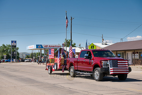 4th of July Independence Day parade somewhere in Wyoming