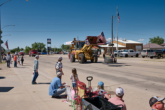 4th of July Independence Day parade somewhere in Wyoming