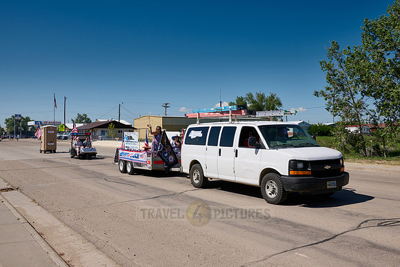 4th of July Independence Day parade somewhere in Wyoming