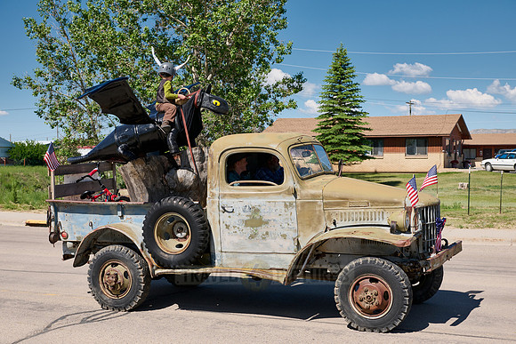 4th of July Independence Day parade somewhere in Wyoming