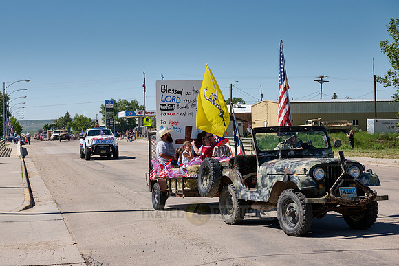 4th of July Independence Day parade somewhere in Wyoming
