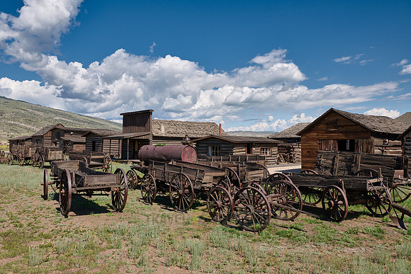 outside view of Old Trail Town, Cody