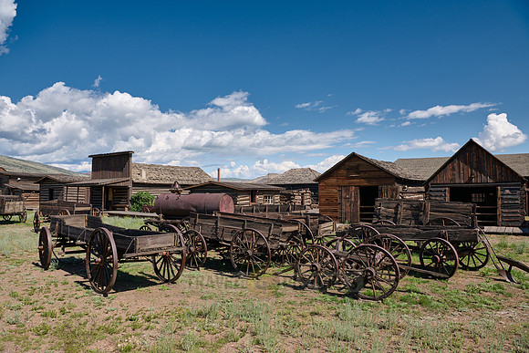 outside view of Old Trail Town, Cody