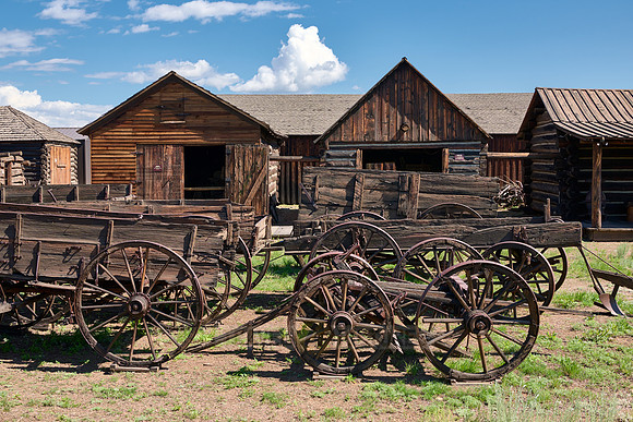 outside view of Old Trail Town, Cody