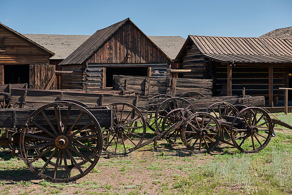 outside view of Old Trail Town, Cody