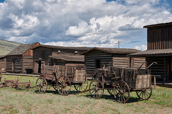 outside view of Old Trail Town, Cody
