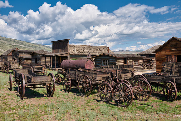 outside view of Old Trail Town, Cody