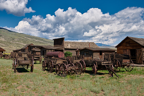outside view of Old Trail Town, Cody