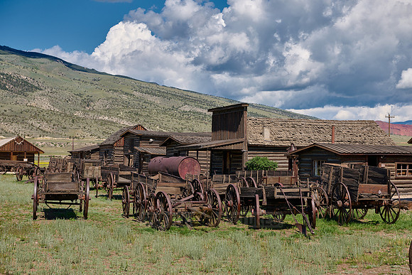 outside view of Old Trail Town, Cody