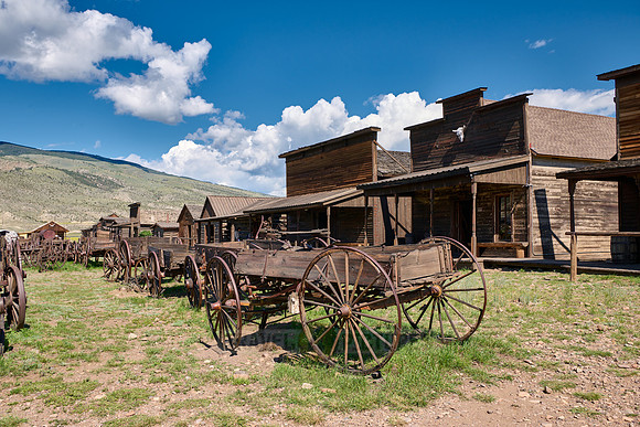 outside view of Old Trail Town, Cody