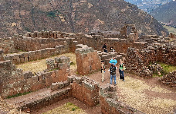 Ruins of the old Inca town Pisac