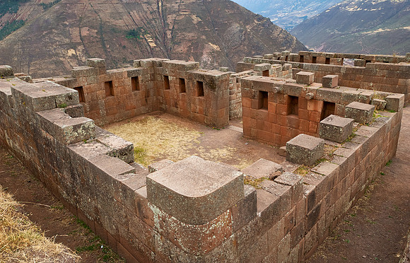 Ruins of the old Inca town Pisac