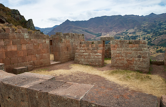 Ruins of the old Inca town Pisac