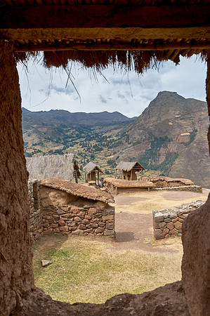 Ruins of the old Inca town Pisac