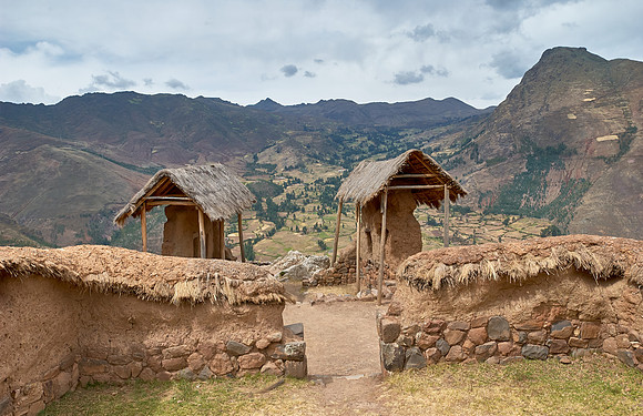 Ruins of the old Inca town Pisac