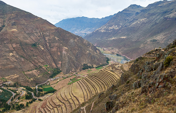 Ruins of the old Inca town Pisac
