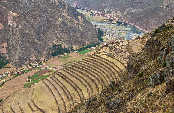 Ruins of the old Inca town Pisac