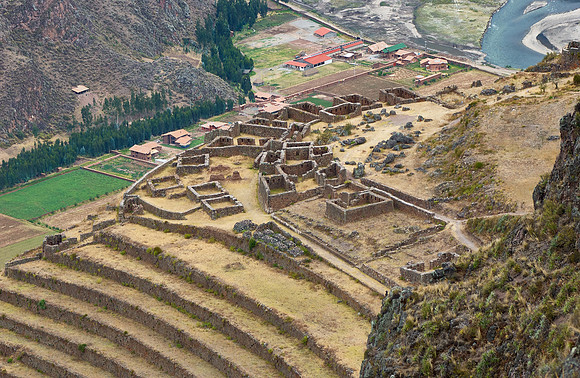 Ruins of the old Inca town Pisac