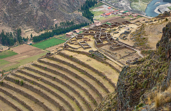 Ruins of the old Inca town Pisac