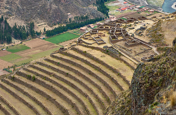 Ruins of the old Inca town Pisac