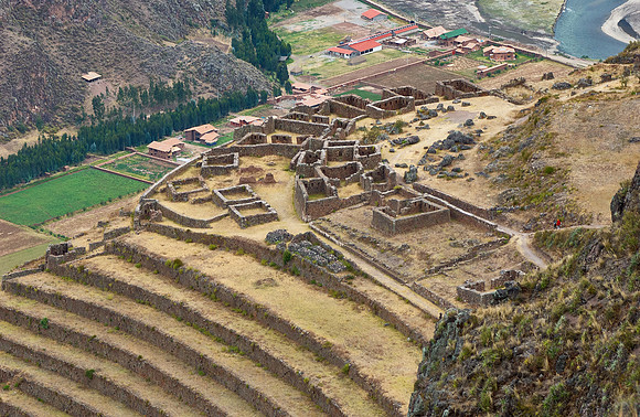 Ruins of the old Inca town Pisac