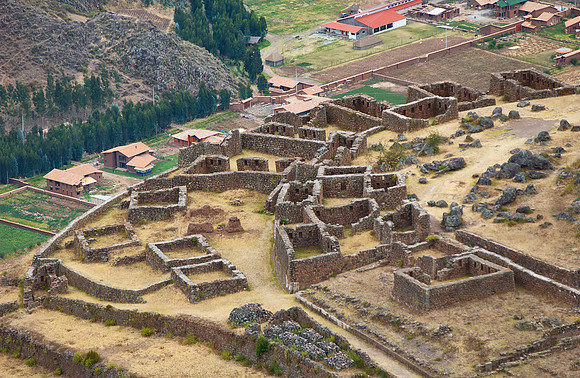 Ruins of the old Inca town Pisac