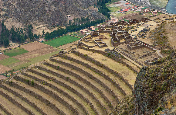 Ruins of the old Inca town Pisac