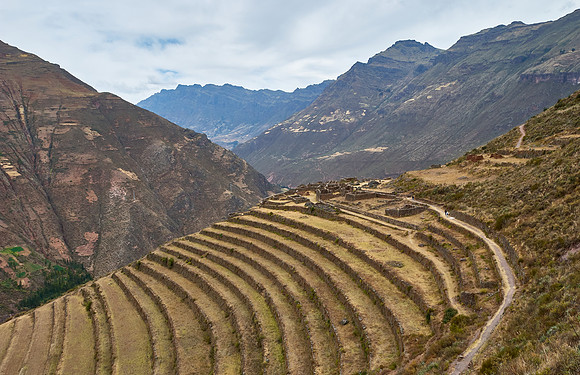 Ruins of the old Inca town Pisac